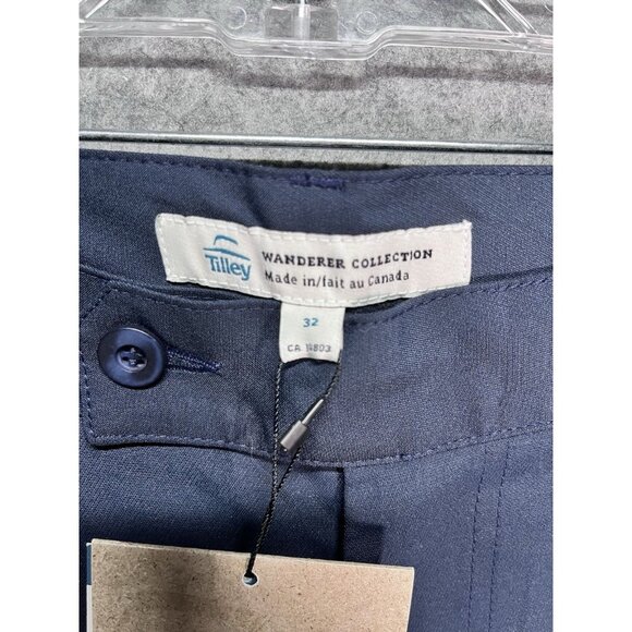 Tilley Wanderer Brooks Pants Wanderer Collection Navy Size 32 NWT Gorpcore - Picture 4 of 10